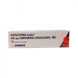 Acetilcisteína Sandoz 600mg 20 comprimidos efervescentes