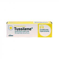Acétylcystéine Tussilene 600mg 20 comprimés effervescents