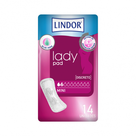 Lindor Lady Pad Mini 2 Drops 14 Units