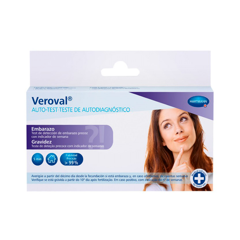 Veroval Teste de Gravidez c/ Indicador de Semanas