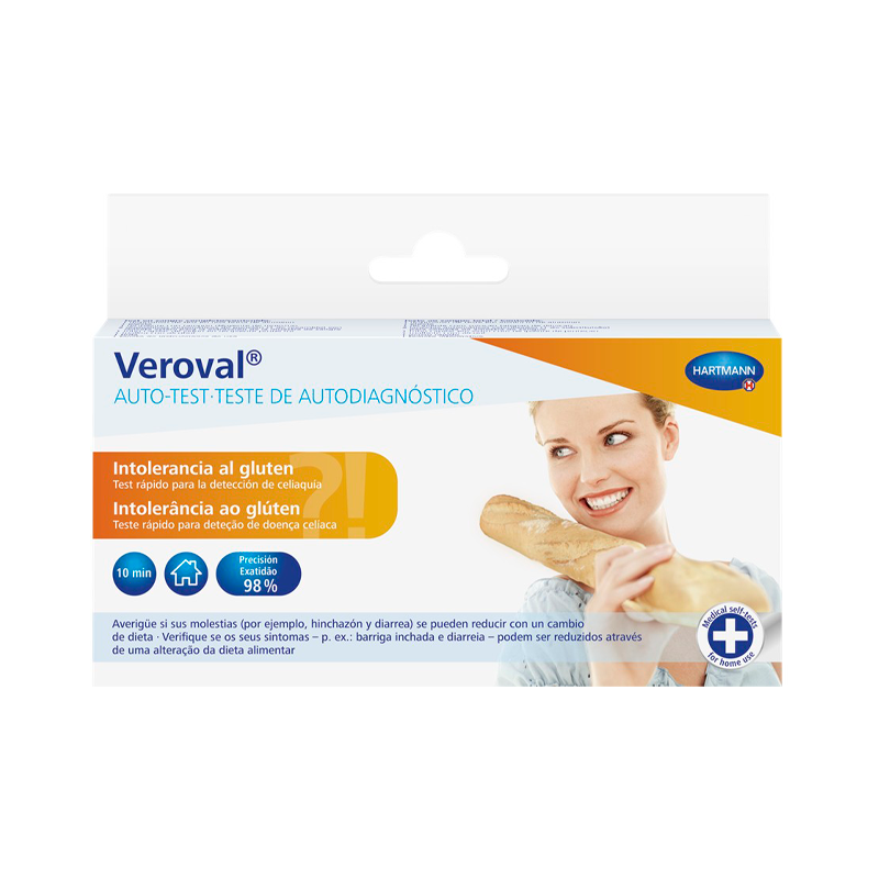 Prueba de intolerancia al gluten Veroval