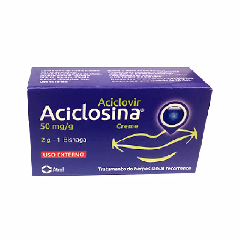Aciclosina 50mg/g Creme 2g