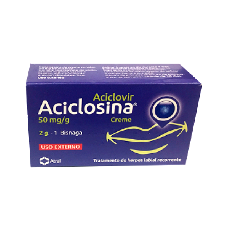 Acyclosine 50mg/g Crème 2g