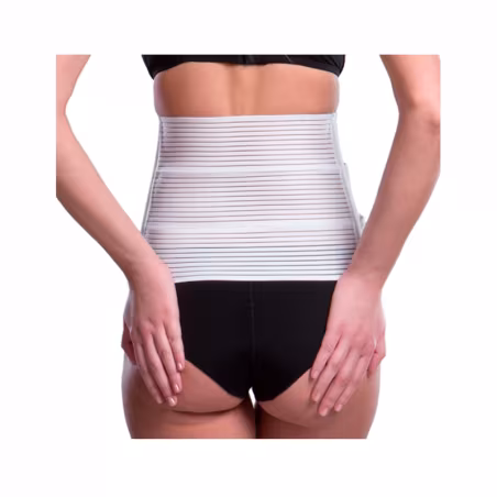Lipoelastic KP Banda Abdominal Compresiva Especial Altura 23cm XL Blanco