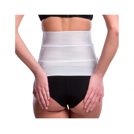 Lipoelastic KP Banda Abdominal Compresiva Especial Altura 23cm 3XL Blanco Lipoelastic KP Banda Abdominal Compresiva Especial Altura 23cm 3XL Blanco