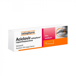 Aciclovir Ratiopharm 50mg/g Creme 2g