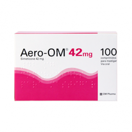 Aero-OM 42mg 100 tabletas masticables Aero-OM 42mg 100 tabletas masticables