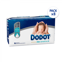 Dodot Pro-Sensitive+ Couches T0 38 Couches Pack 8