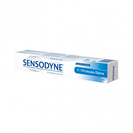 Sensodyne F Pasta Dentifrica Proteção Diária Dentes Sensiveis 75ml