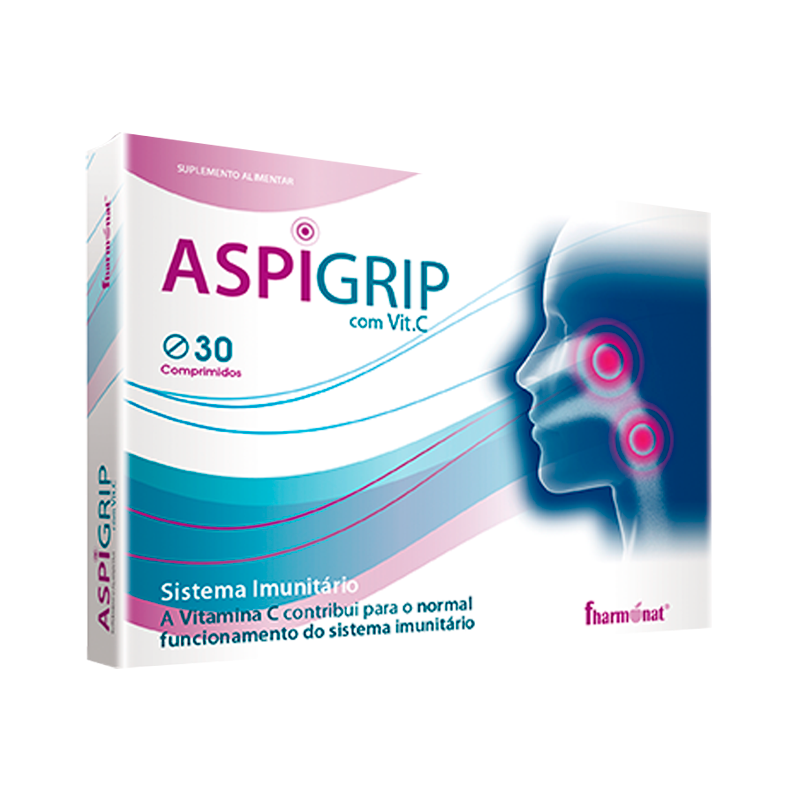 Aspigrip con vitamina C 30 comprimidos