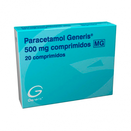 Paracetamol Generis 500 mg 20 comprimidos