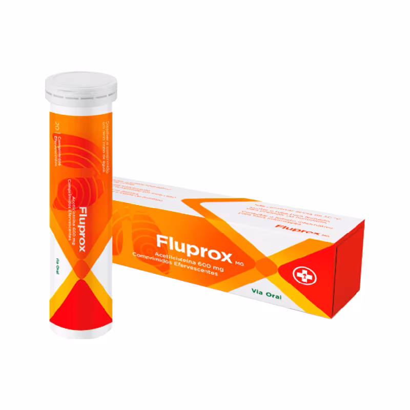Fluprox 600mg 20 comprimidos efervescentes
