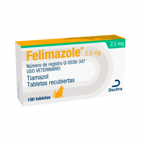Felimazole 2,5 mg 100 comprimidos