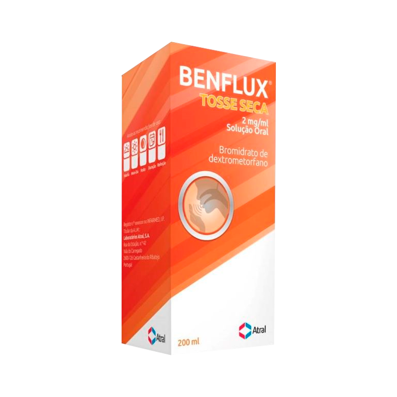 Benflux Toux Sèche 2mg/ml Sirop 200ml