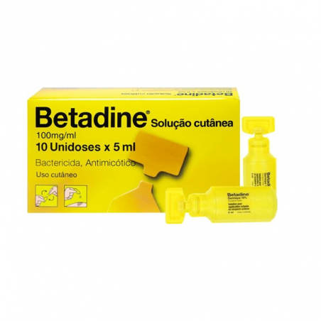 Betadine Solución Cutánea 100mg/ml 10x5ml Betadine Solución Cutánea 100mg/ml 10x5ml