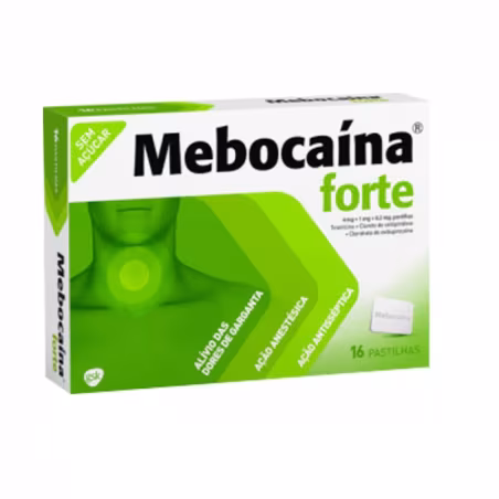 Mebocaína Forte 4mg + 1mg + 0,2mg 24 comprimés