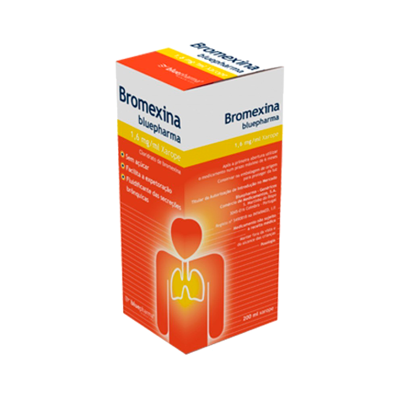 Bromhexine Bluepharma 1.6mg/ml Sirop 200ml