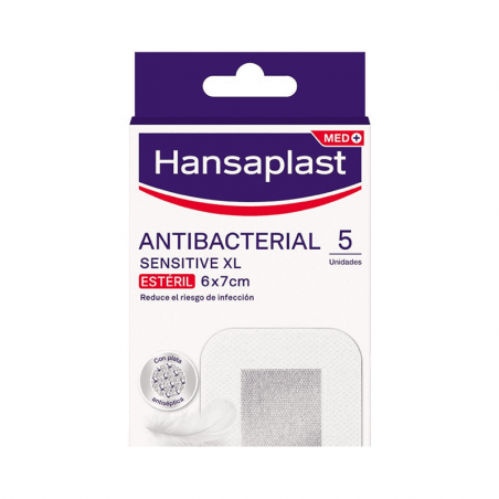 Hansaplast Sensitive XL 6x7cm 5 Unidades
