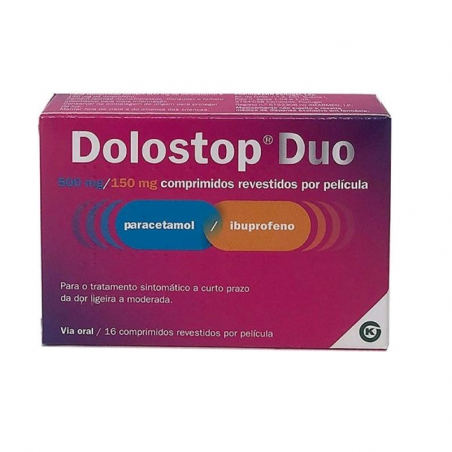 Dolostop Duo 500mg/150mg 16 comprimés