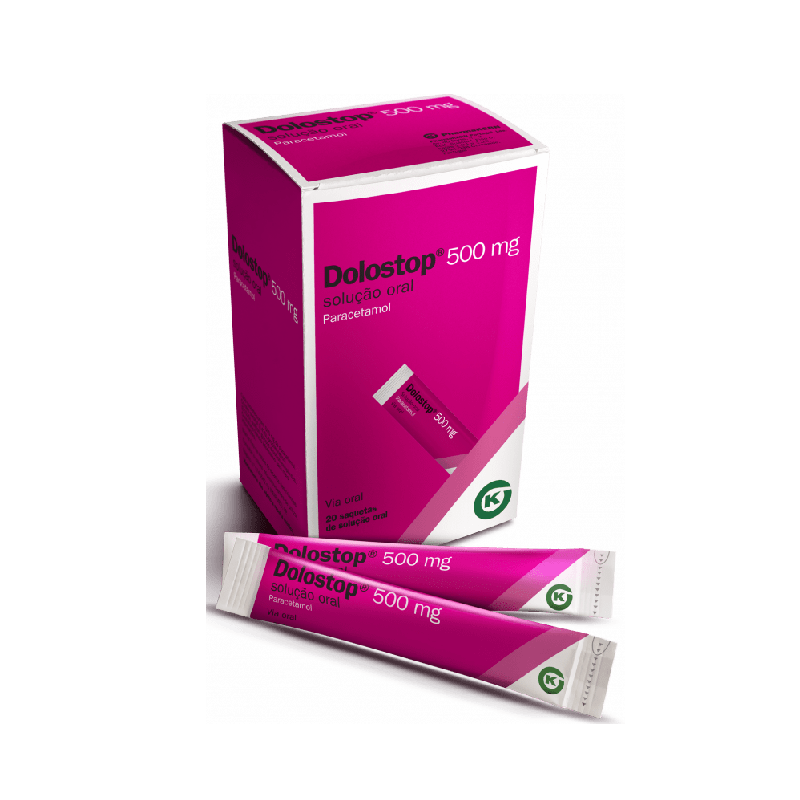 Dolostop 500mg Solução Oral 20 saquetas Dolostop 500mg Solução Oral 20 saquetas