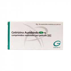 Cetirizina Aurobindo 10mg 20 comprimidos