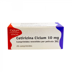Cetirizine Cylum 10 mg 20 comprimidos