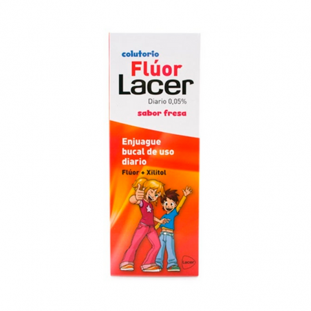Lacer Élixir Fluor + Xylitol Arôme Fraise 500ml