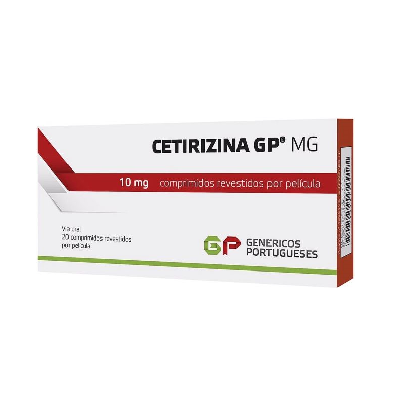 Cétirizine GP 10mg 20 comprimés