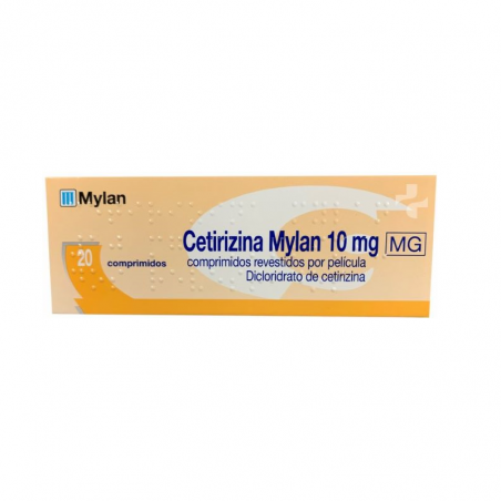 Cetirizina Mylan 10 mg 20 comprimidos