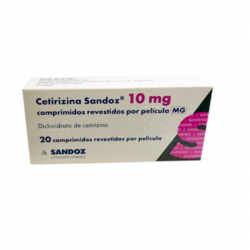 Cetirizina Sandoz 10 mg 20 comprimidos