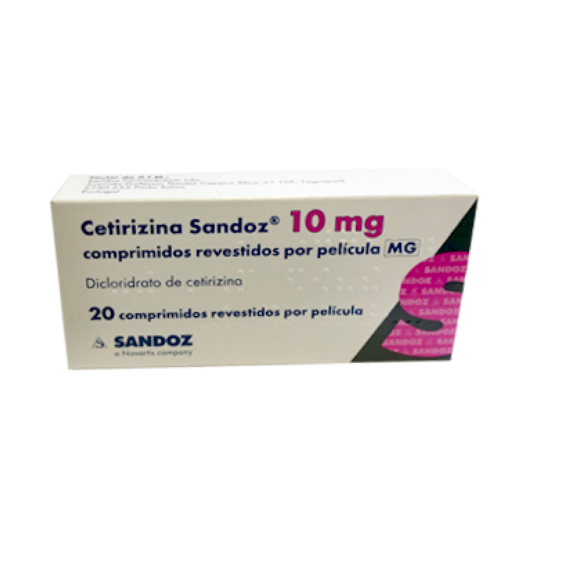 Cétirizine Sandoz 10mg 20 comprimés