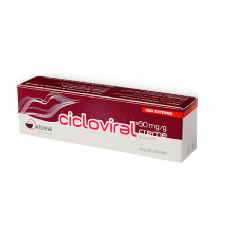 Cicloviral 50 mg / g Crema 10 g