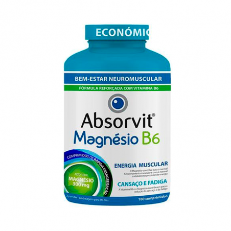 Absorvit Magnésium + B6 180 comprimés