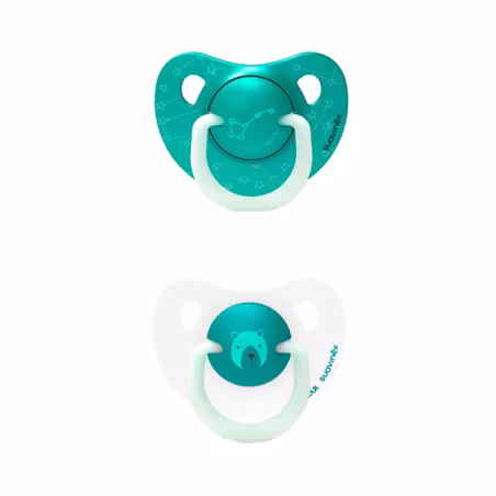 Suavinex Night & Day Pacifier Silicone 0-6m 2 units Green