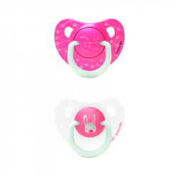 Suavinex Night & Day Pacifier Silicone 0-6m 2 units Rose