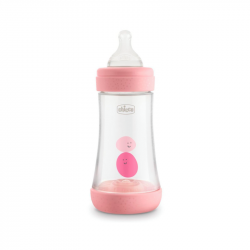 Chicco Perfect5 Biberão Fluxo Médio 2m+ 240ml Rosa