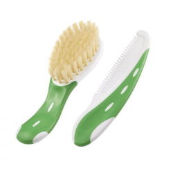 NUK Brush and Comb Green