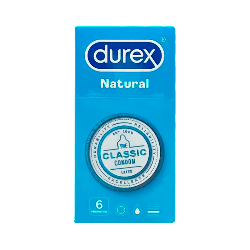 Durex Natural Plus Preservativos 6unidades