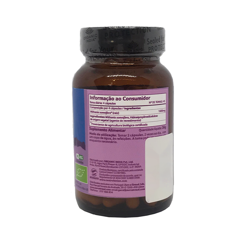 Organic India Ashwagandha 90 Capsules