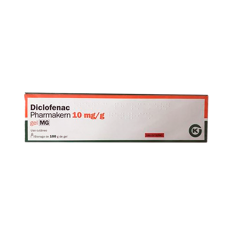 Diclofenac Pharmakern 10mg Ml Gel 100g   Diclofenac Pharmakern 10mgml Gel 100g 