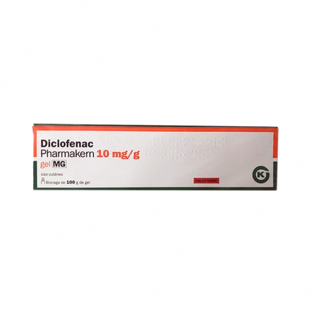 Diclofénac Pharmakern 10mg/ml Gel 100g