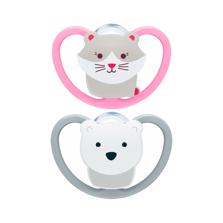 Nuk Space Silicone Chupeta 0-6M Rosa Nuk Space Silicone Chupeta 0-6M Rosa
