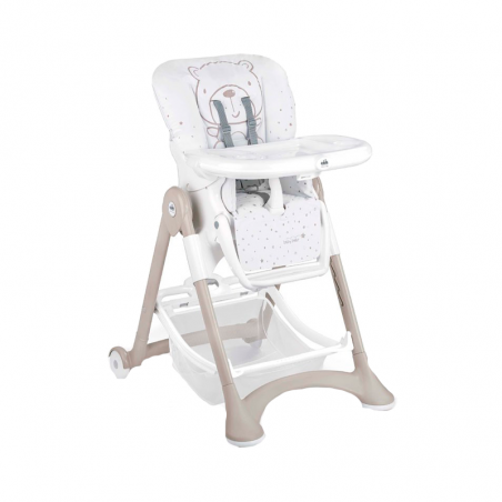Cam Campione High Chair White and Beige