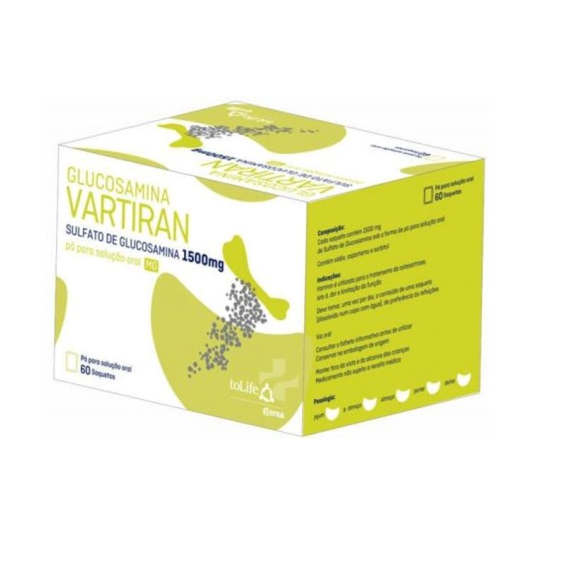 Glucosamine Vartiran 1500mg 60 sachets
