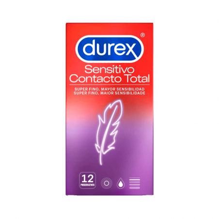 Preservativos Durex Sensitivo Total Contact 12 unidades