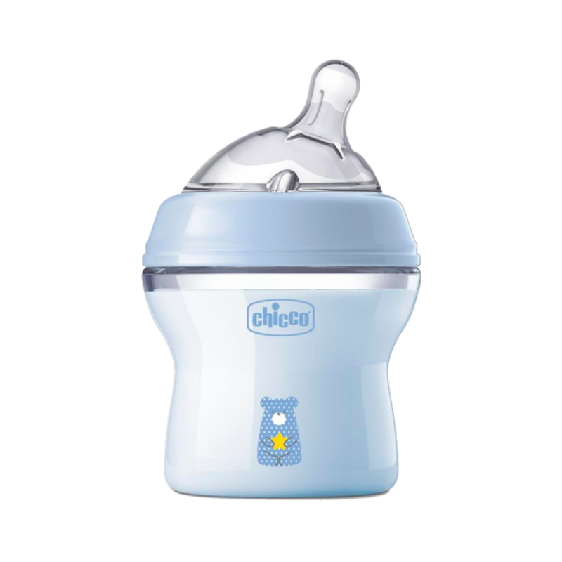 Chicco NaturalFeeling Biberón Flujo Normal +0m 150ml Azul