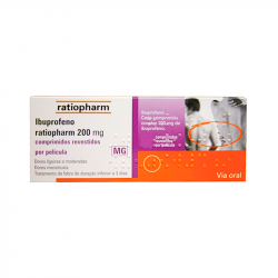 Ibuprofeno Ratiopharm 200mg 20 comprimidos