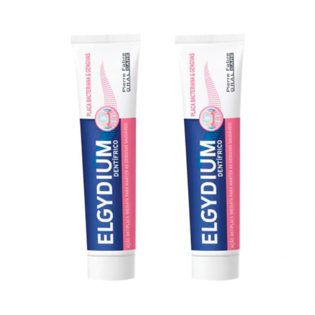 Elgydium Toothpaste Bacterial Plaque and Gums 2x75ml