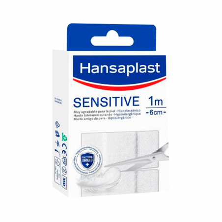 Hansaplast Sensitive Penso Peles Sensíveis Banda 1unidade 1mx6cm Hansaplast Sensitive Penso Peles Sensíveis Banda 1unidade 1mx6cm