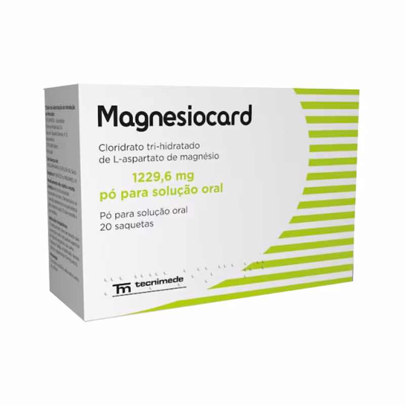 Magnesiocard 1229,6mg Polvo para Solución Oral 20 sobres